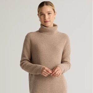 Mongolian Cashmere Fisherman Turtleneck Sweater